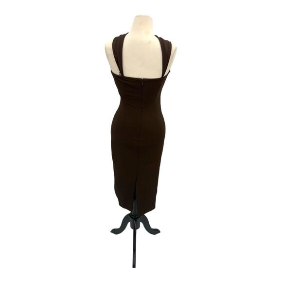 Et Ochs Jackie Scarf Neck Power Stretch Body-Con Midi Dress Size 6 $1395 MSRP - Picture 5 of 8